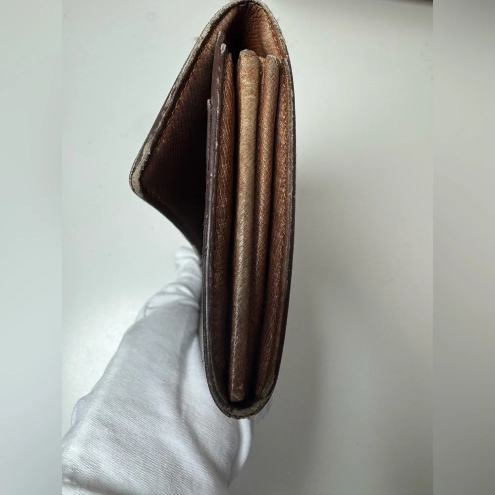 Louis Vuitton Women’s Vintage Dark Brown Monogram Long Wallet